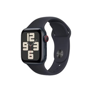 Apple Watch SE 2023 GPS + LTE - Mặt nhôm - Dây cao su - 40mm - Chính hãng VN/A Đen