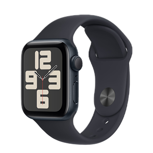 Apple Watch SE 2023 GPS - Mặt nhôm - Dây cao su - 40mm - Chính hãng VN/A Đen