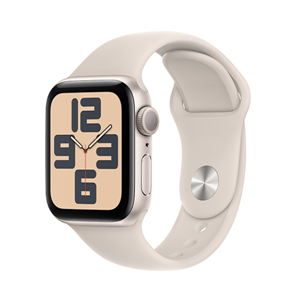 Apple Watch SE 2024 GPS 40mm Viền Nhôm - Dây Cao Su - Chính hãng VN/A StarLight