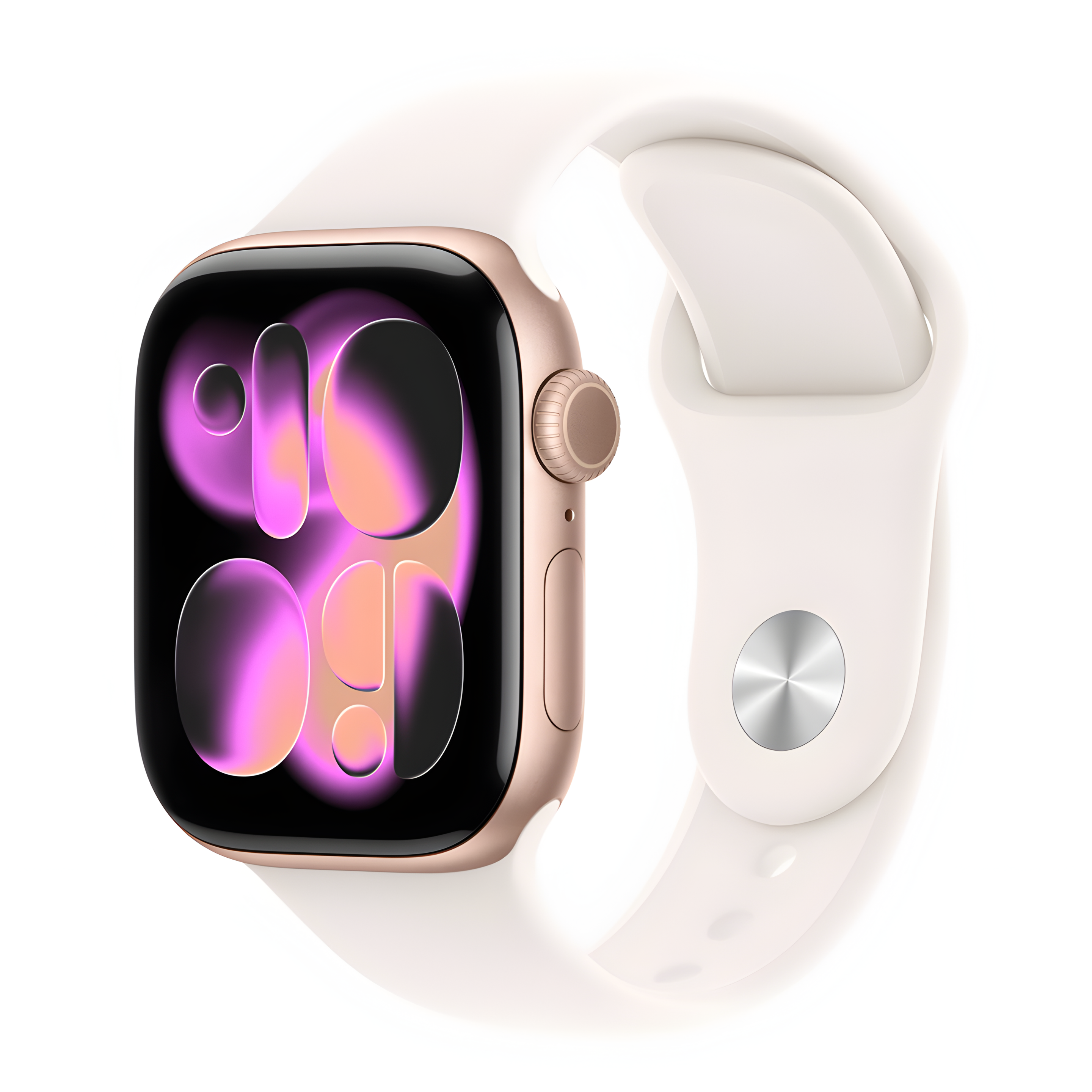 Apple Watch Series 11 GPS 42mm Viền Nhôm - Dây Cao Su - Chính hãng VN/A Vàng Hồng