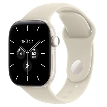Apple Watch Series 12 5G 46mm Viền Gốm - Dây Cao Su - Chính hãng VN/A Trắng