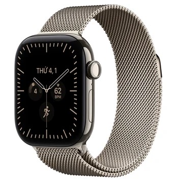Apple Watch Series 12 5G 46mm Viền Titan - Dây Thép - Chính hãng VN/A Titan Tự Nhiên