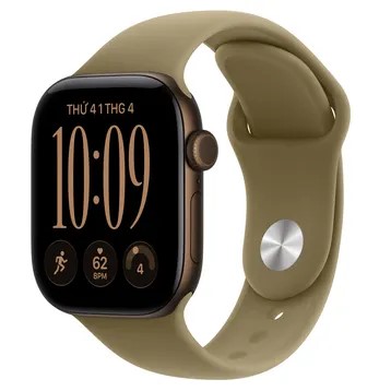 Apple Watch Series 12 GPS 46mm Viền Nhôm - Dây Cao Su - Chính hãng VN/A Vàng Đồng