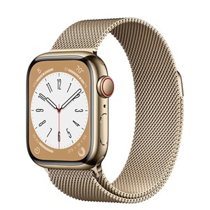 Apple Watch Series 8 LTE 41mm viền thép dây thép - Chính hãng VN/A Vàng Gold