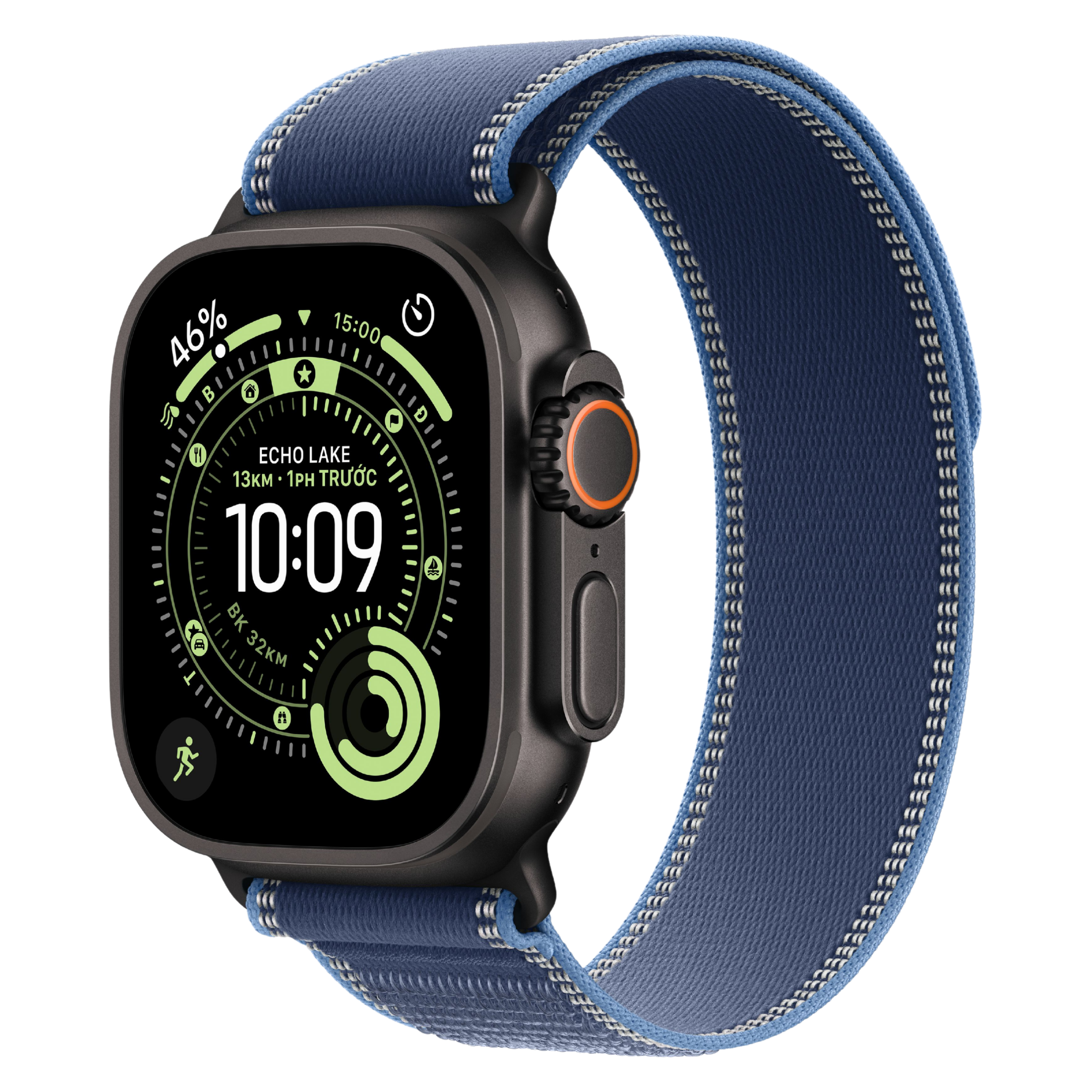 Apple Watch Ultra 3 LTE 49mm Vỏ Titan Đen - Dây quấn Trail - Chính Hãng VN/A image