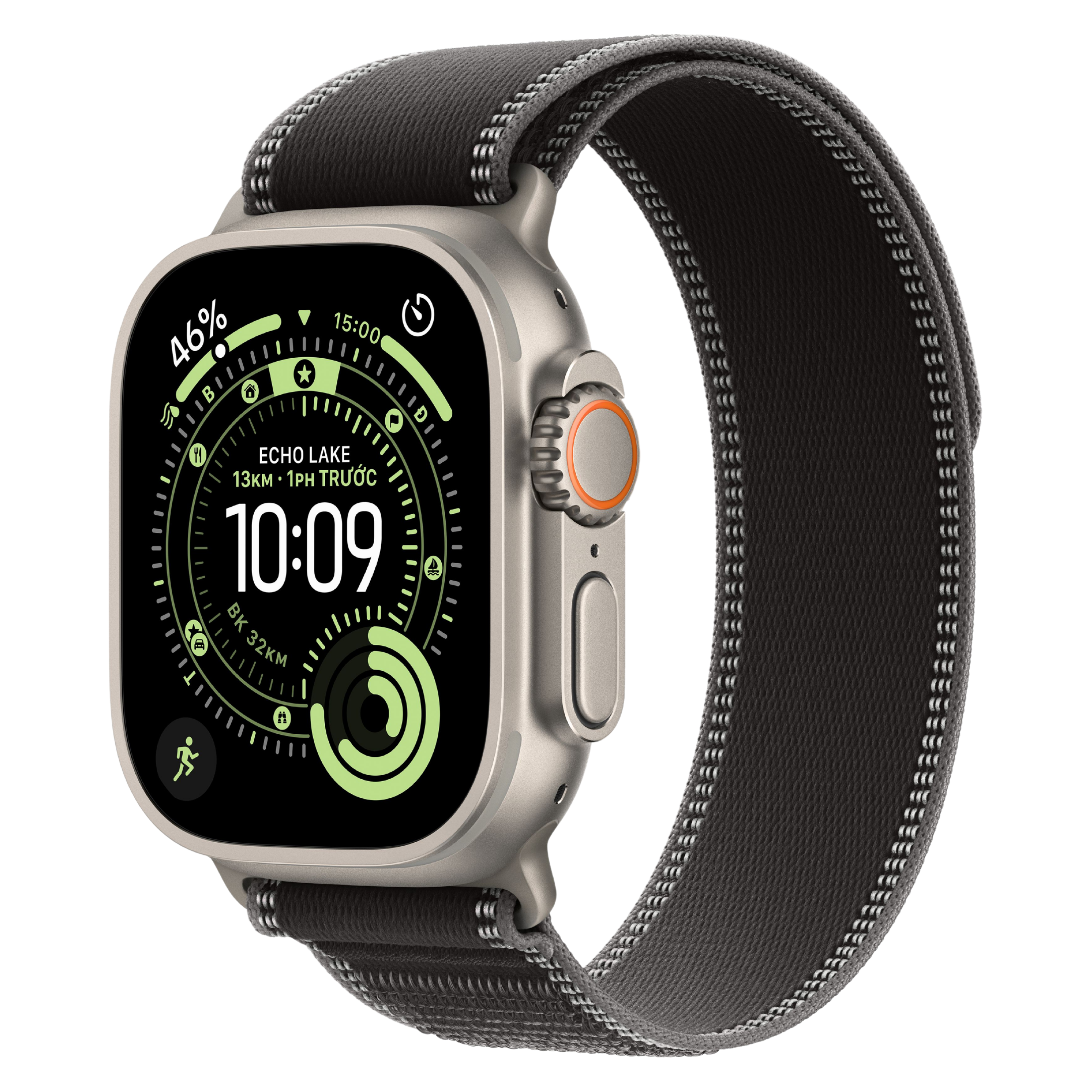 Apple Watch Ultra 3 LTE 49mm Vỏ Titan Tự Nhiên - Dây quấn Trail - Chính Hãng VN/A image